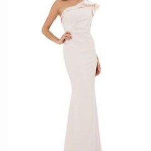 Carmen Marc Valvo Infusion One Shoulder Gown